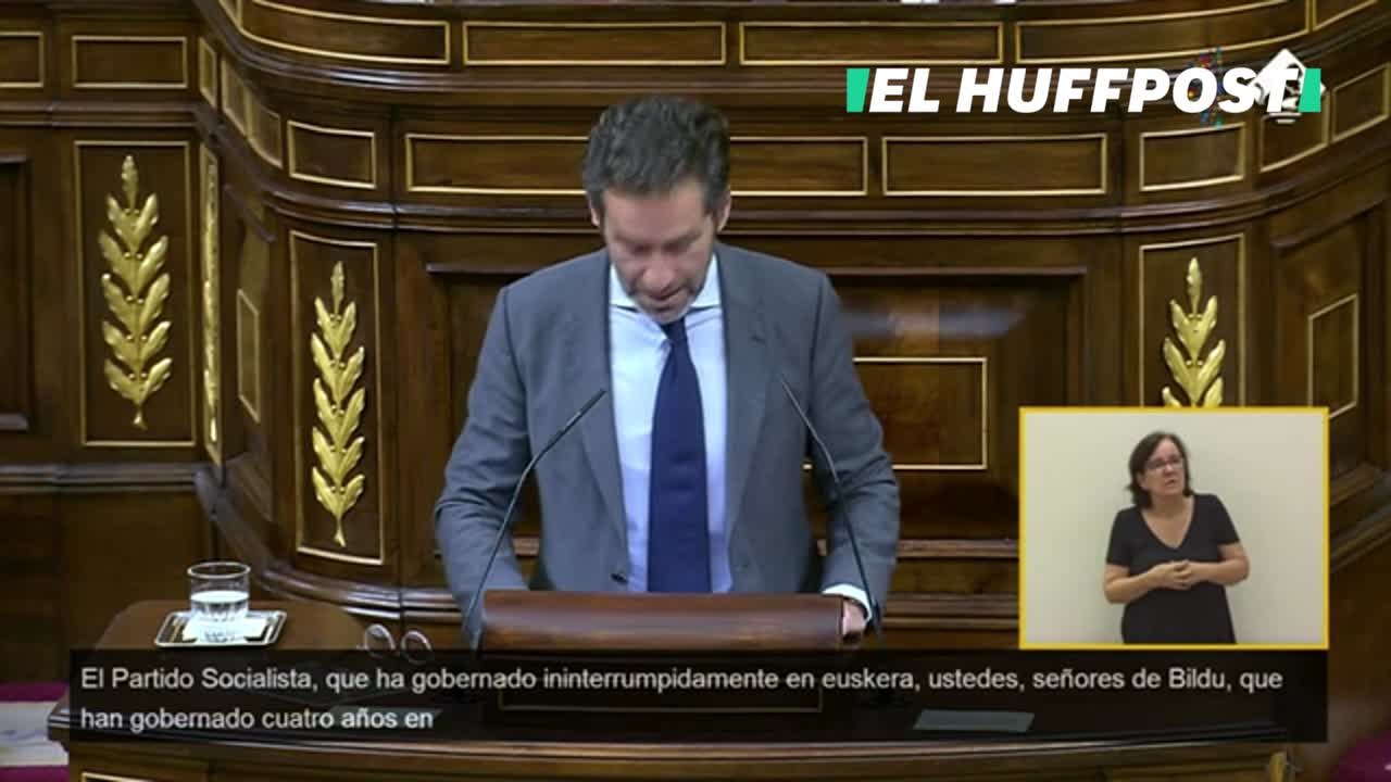 Borja Sémper (PP) también habla en euskera y los diputados de Vox vuelven a abandonar el hemiciclo en protesta