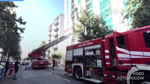 Incendio a Modena in viale Verdi: i soccorsi