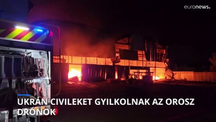 Sok ukrán civil meghalt a kedd hajnali orosz dróntámadásokban