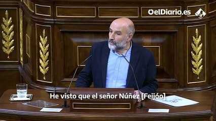 Néstor Rego, del BNG, ironiza sobre que Feijóo no utilizase pinganillo con el euskera: "Me alegro mucho de que tuviera tiempo de aprenderlo antes que el inglés"