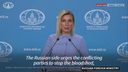 Russia urges Armenia, Azerbaijan to end 'bloodshed' in Karabakh
