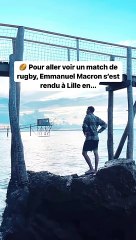 Quand Macron pour un jet privé pour aller voir un match de rugby ️