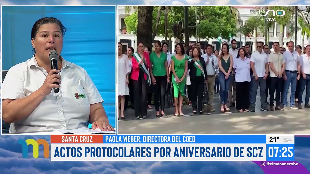 Actos protocolares por aniversario de Santa Cruz