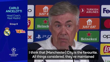 Man City are favourites to win Champions League - Ancelotti