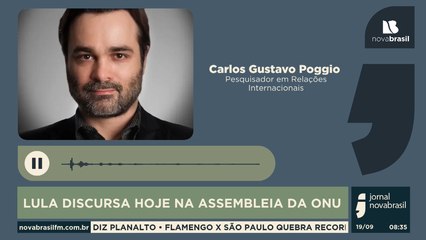 LULA DISCURSA HOJE NA ASSEMBLEIA DA ONU