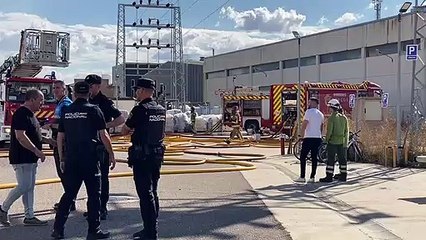 Las llamas en Torreplas habría afectado a dos salas de la empresa