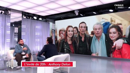 Anthony Delon dans l'émission "Clique", sur Canal+.