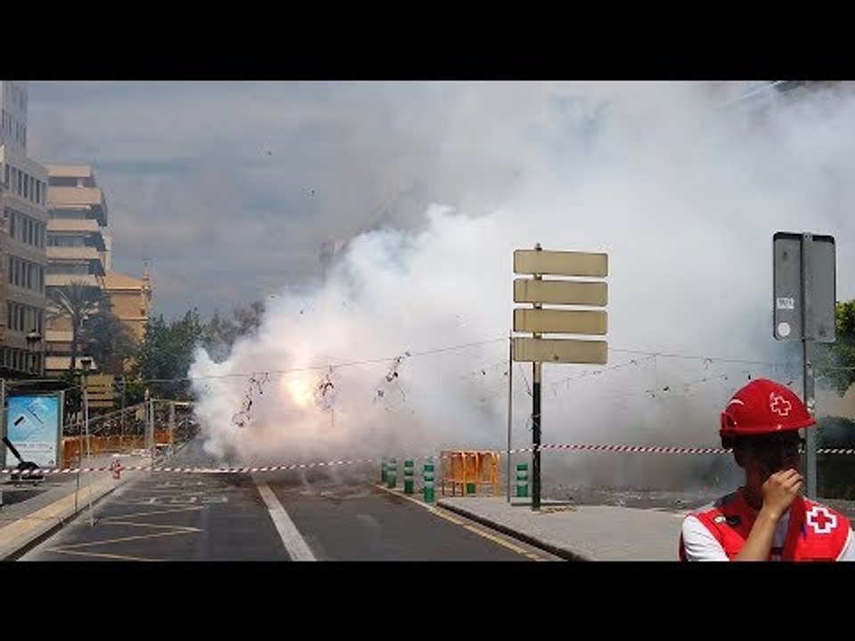 Symphony Mascleta In Slow Motion To Beethoven's 5th Symphony - Valencia, Spain