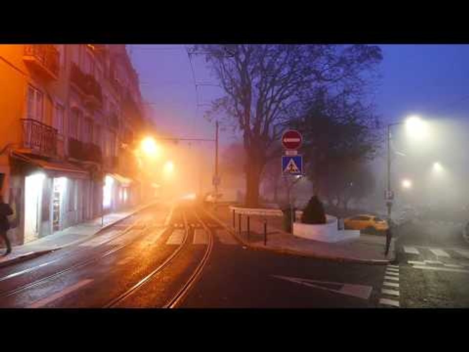 A Foggy Early Morning Walk Through Graca, Lisbon. Moody Moments