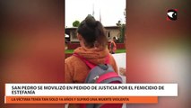 San Pedro se movilizó en pedido de justicia por el femicidio de Estefanía