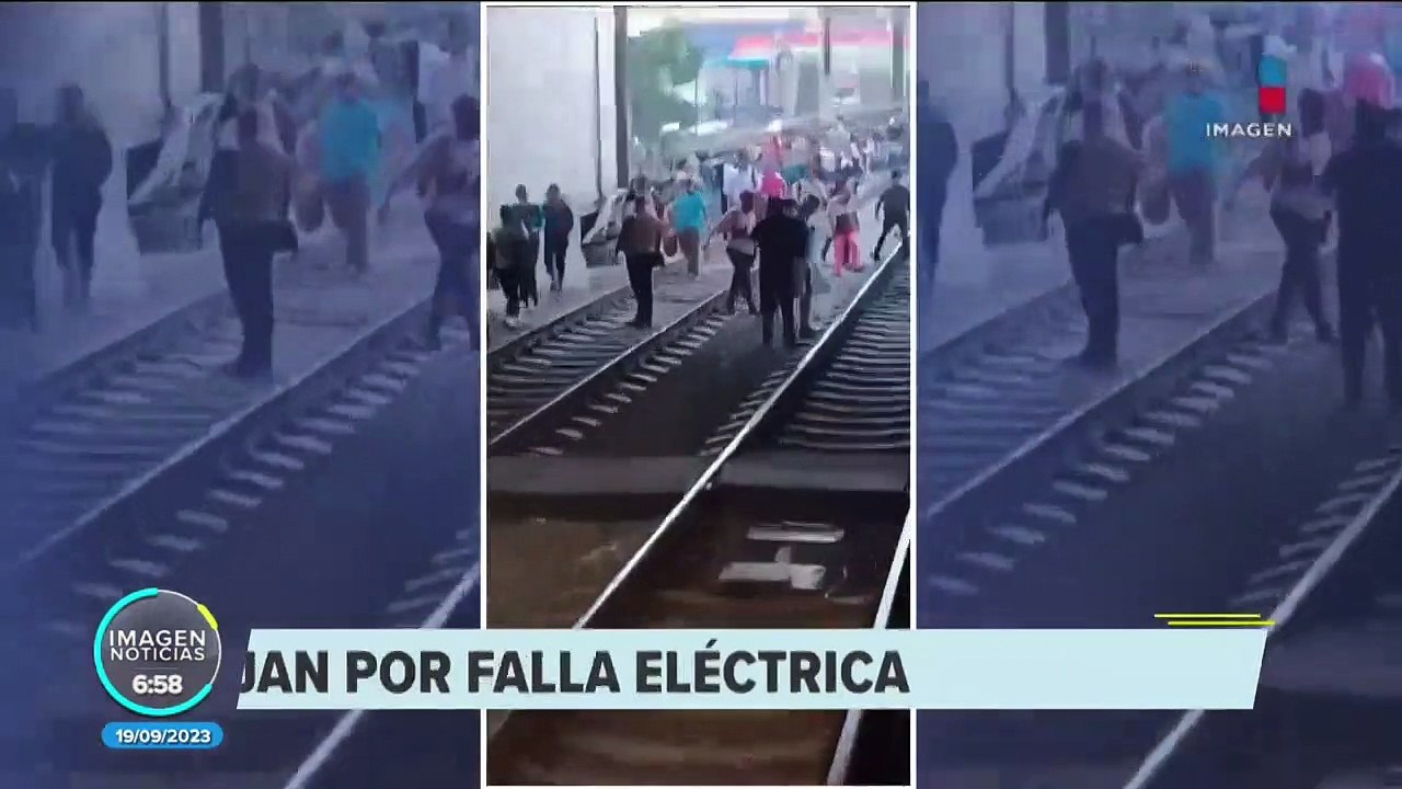 Desalojan a usuarios del Metro CDMX por falla eléctrica