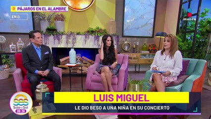Pequeña fan se roba el corazón de Luis Miguel y le dio un BESO