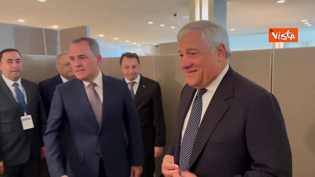 Nagorno Karabakh, Tajani incontra a New York il Ministro azero Jeyhun Bayramov: "Necessario dialogo"