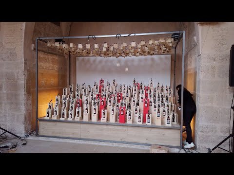 Beer Bottle Mascleta Fallas 2020 At The Alternative Falla Of The Centre Del Carmen, Valencia