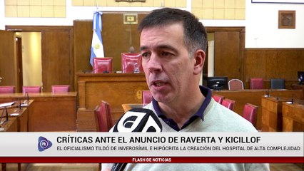 CRÍTICAS ANTE EL ANUNCIO DE RAVERTA Y KICILLOF