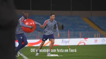 CR7 é recebido com festa em Teerã
