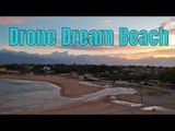 Drone Footage of Stavros Beach - Crete, Greece - Sunset Waves