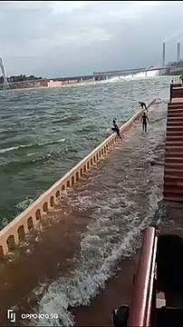 लापरवाही की हद, रिवर फ्रन्ट से चम्बल में लगा रहे छलांगे