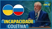 Lula pede 'diálogo' na ONU para encerrar guerra na Ucrânia