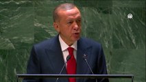 BM Genel Kurulu'nda konuşan Erdoğan'dan sert mesajlar