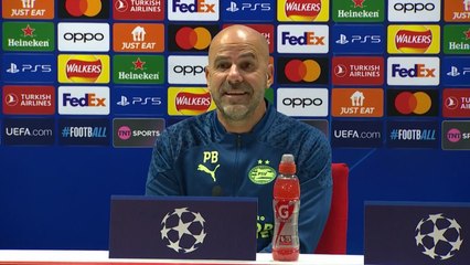 PSV coach Peter Bosz and Jerdy Schouten preview their UEFA Champions League clash with Arsenal