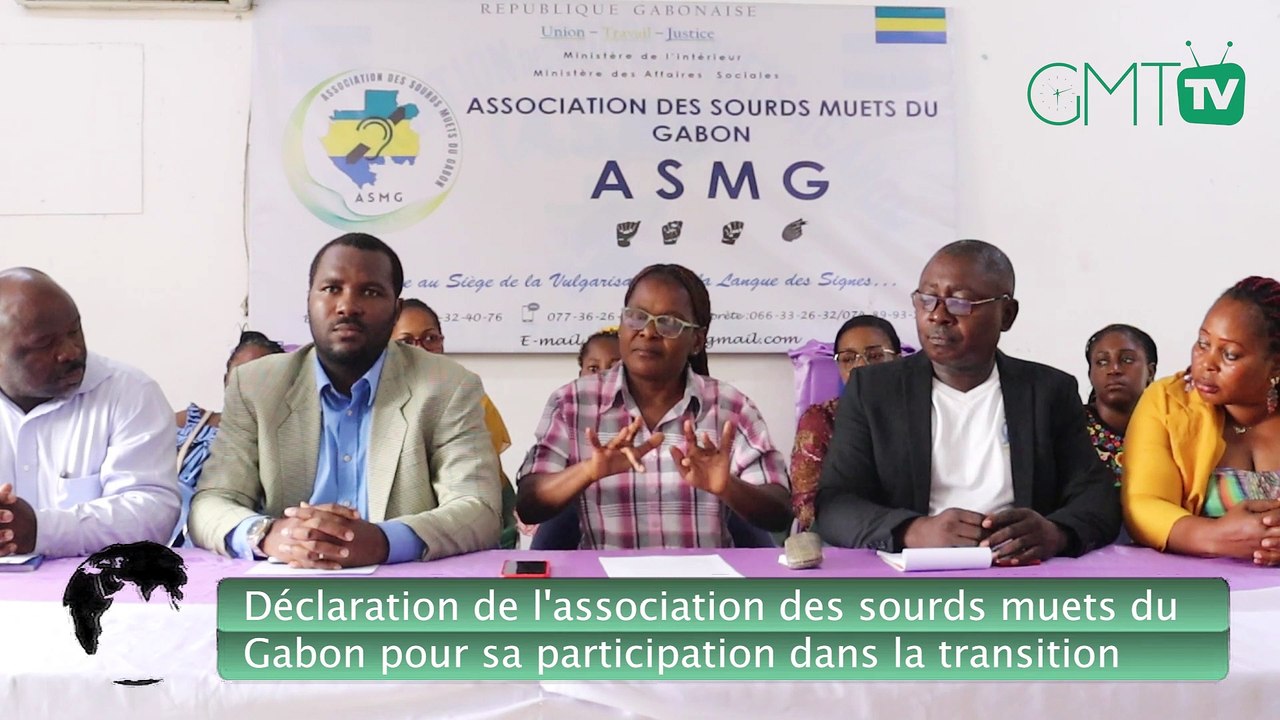 [Vidéo] Déclaration de l'association des sourds muets du Gabon pour leur inclusion dans la transition