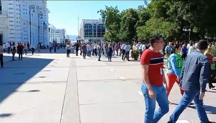 Evacuación de Palacio Municipal por participación en Simulacro Nacional