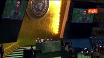Assemblea generale Onu a New York, applausi per Zelensky al termine del suo intervento