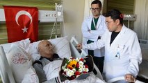 Kıbrıs Gazisi İdris Arslan Kayseri Şehir Hastanesi'nde ziyaret edildi