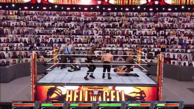 WWE BOOKER T, BIG BOSS MAN & SLAPJACK vs JOHN CENA, GOLDBERG & BOBBY LASHLEY