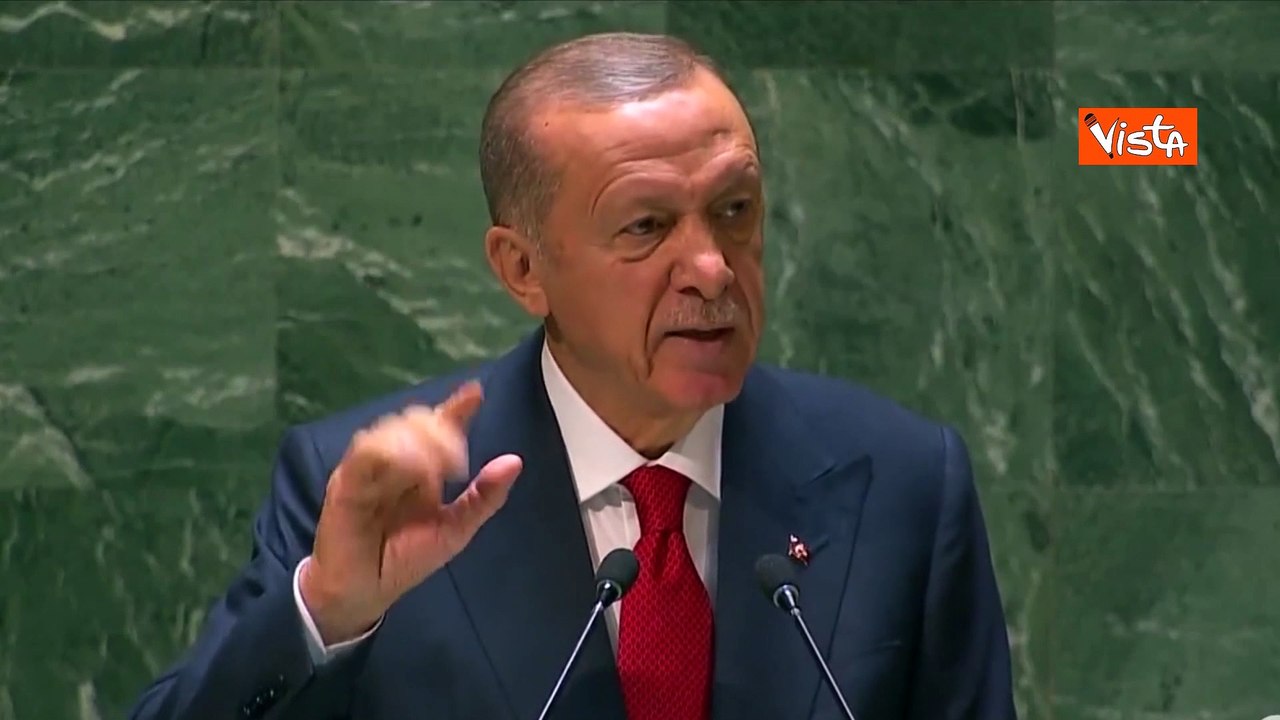 Erdogan all'Onu: "Aumenter? sforzi per fine guerra, nel rispetto dell'integrit? territoriale"