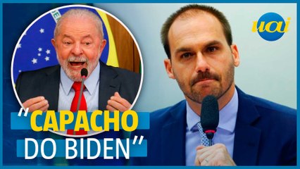Eduardo Bolsonaro diz que Lula virou ‘capacho’ do Biden