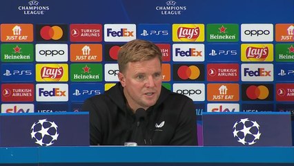 Eddie Howe on Newcastle earning a Champions League point at Milan