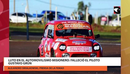 Luto en el automovilismo Misionero falleció el piloto Gustavo Grün