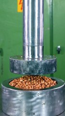 peanuts marshmallows crushed by worm tool satisfying hydraulic