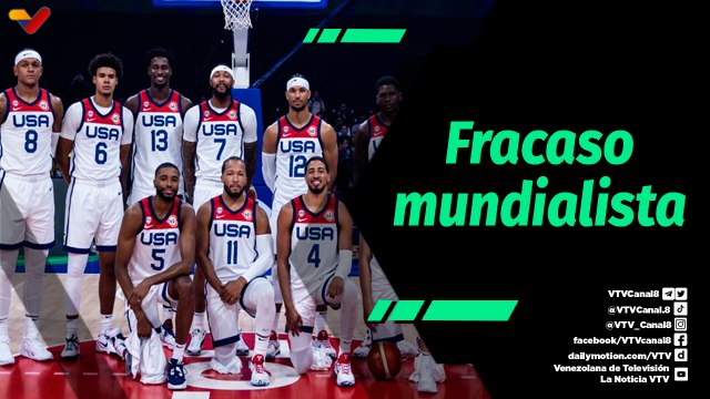 Tiempo Deportivo | Fracaso de EE.UU. en la Copa Mundial de Baloncesto de la FIBA 2023
