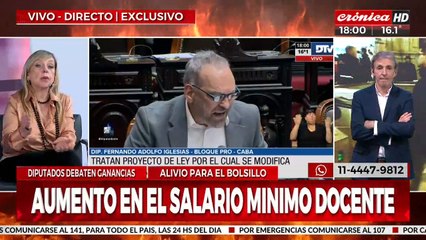 Diputados debaten ganancias: opina Lubertino y expone Iglesias