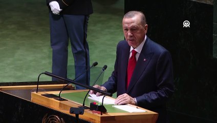 Son Dakika: Cumhurbaşkanı Erdoğan, BM'deki konuşmasında uluslararası topluma KKTC'yi tanıma çağrısı yaptı
