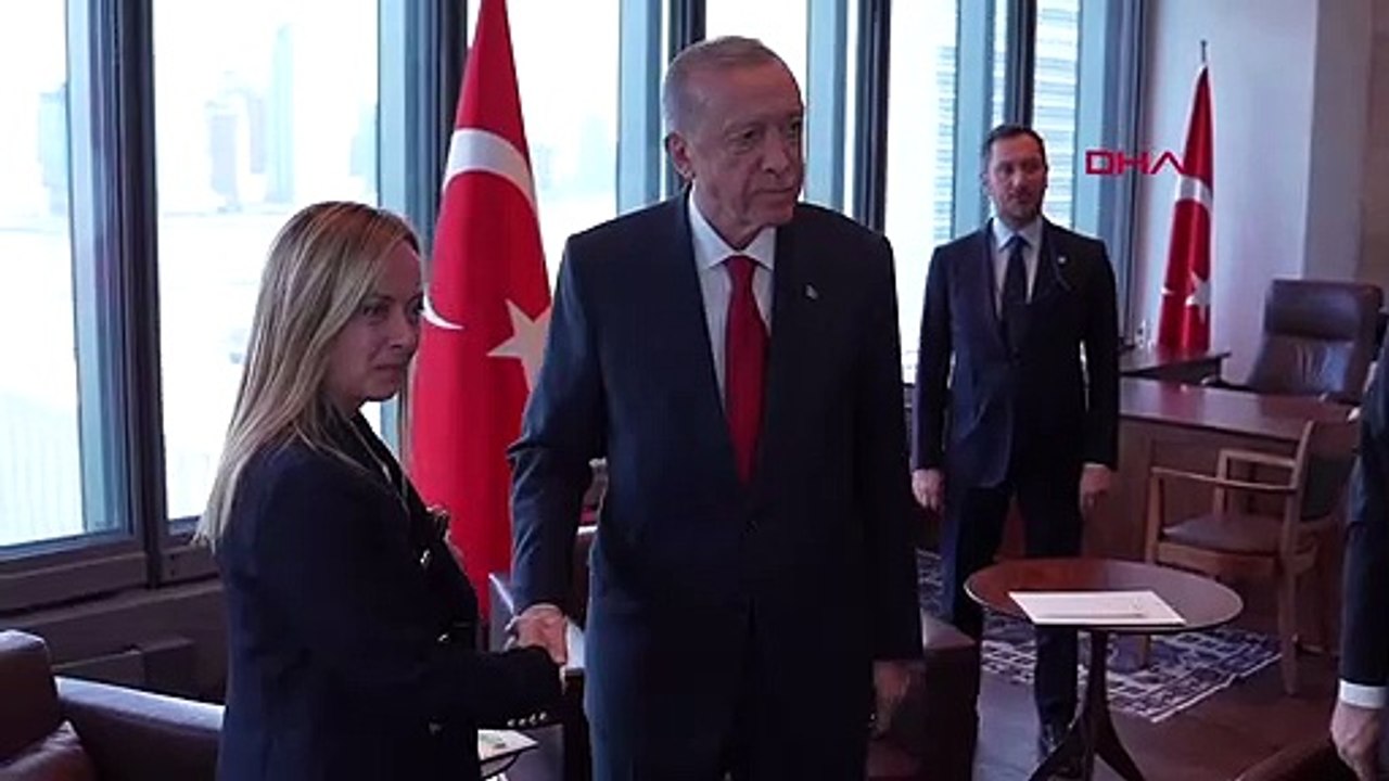 CUMHURBAŞKANI ERDOĞAN, İTALYA BAŞBAKANI MELONİ İLE GÖRÜŞTÜ