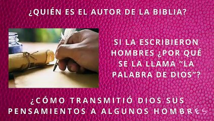 QUIEN ES EL AUTOR DE LA BIBLIA...