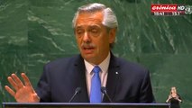 Alberto Fernández en la ONU: 