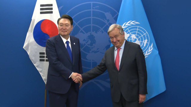 尹, 유엔 사무총장 면담... 北 인권 개선 협력 기대 / YTN