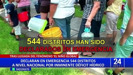 Fenómeno El Niño: declaran estado de emergencia en 544 distritos por peligro de déficit hídrico