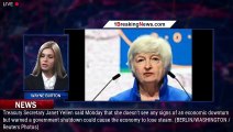 Yellen says no sign of economic downturn, warns of consequences from