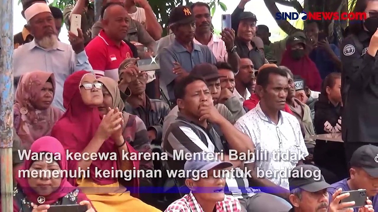 Warga Rempang Kecewa Saat Menteri Investasi Bahlil Tak Menjawab Pertanyaan Mereka