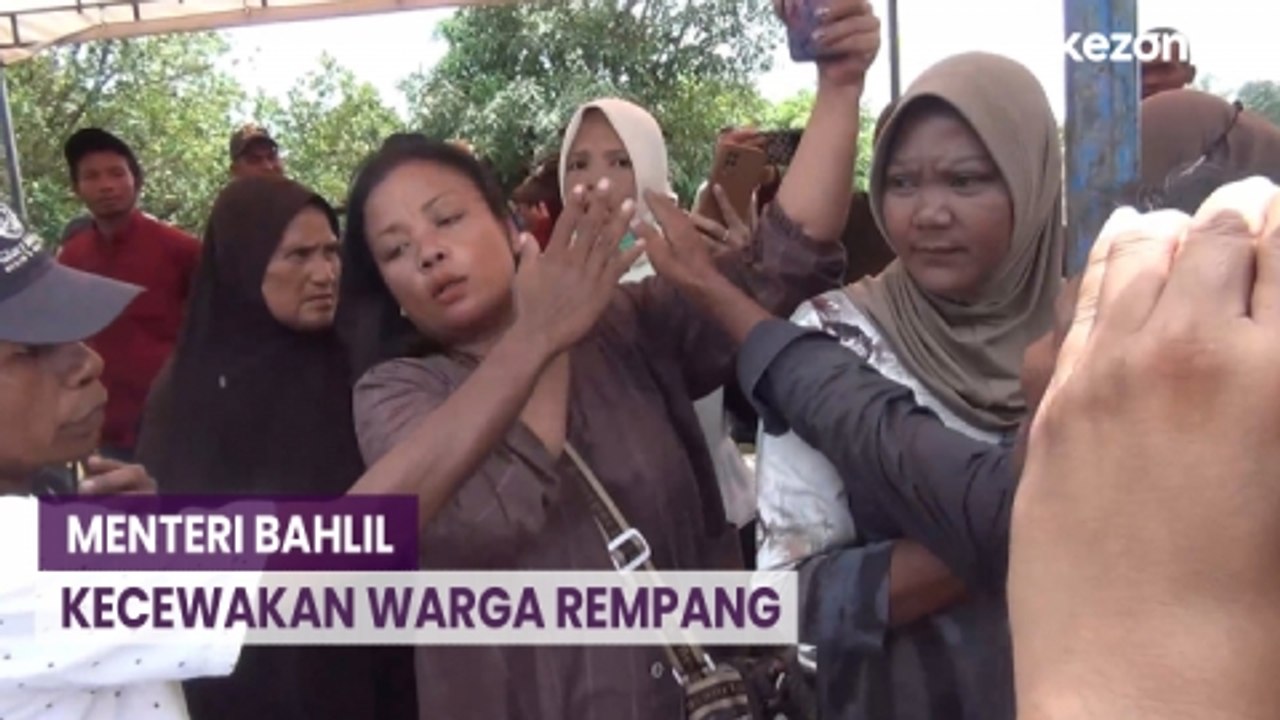 Emak-Emak Warga Rempang Kecewa saat Menteri Bahlil Tak Menjawab Pertanyaan Mereka
