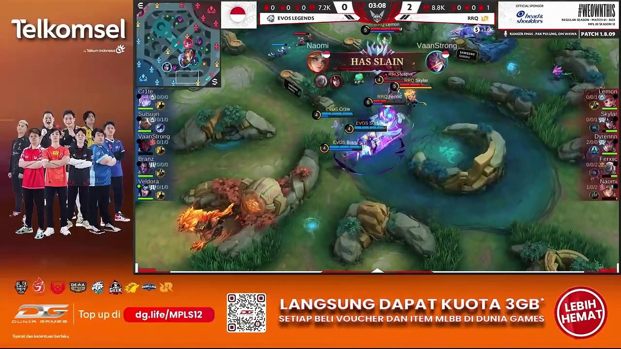 MPL ID S12 RRQ vs EVOS LEGENDS WEEK 7 DAY 3 _ GAME 1