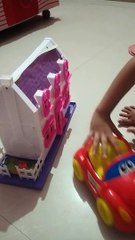Akshu unboxing doll house -dm