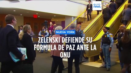Zelenski defiende su plan de paz ante la ONU
