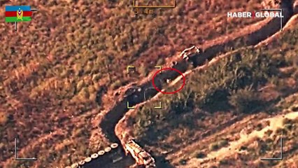 Ermenistan askerleri siperlerden böyle kaçtı!